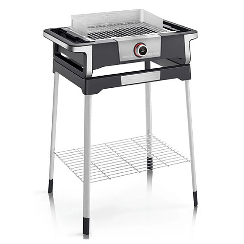 Barbecue électrique sur pieds 3000w noir/inox - pg8118 - SEVERIN