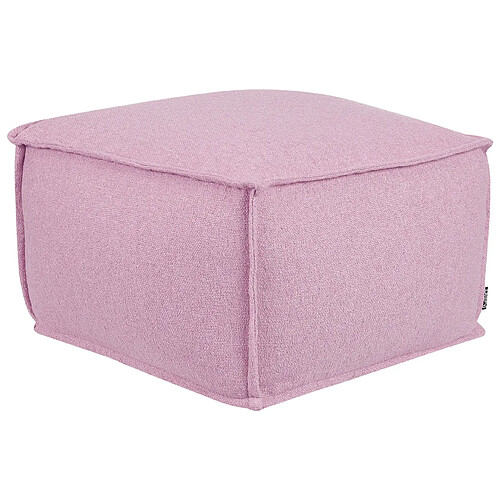 Beliani Pouf en coton 50 x 50 x 30 cm rose SHERALI