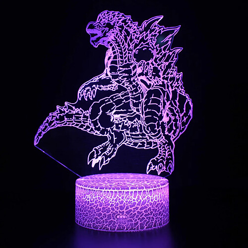 Universal Lumière de nuit à LED 3D, décoration de bureau en 16 couleurs, lumière de nuit lointaine à toucher USB, meilleur cadeau d'anniversaire de Noël pour les garçons, les filles, les enfants(Coloré)