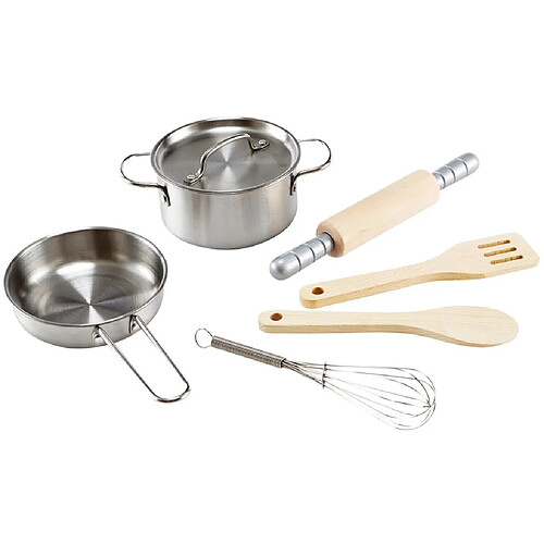 Hape Chefs Choice Kit de cuisine pour enfants en bois Ensemble d'accessoires de cuisine et de nourriture