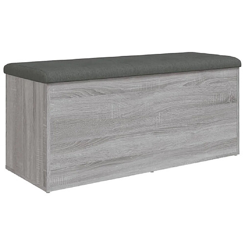 Maison Chic Banc de rangement | Meuble de rangement d'Entrée | Coffres d'Intérieur sonoma gris 102x42x45 cm bois d'ingénierie -MN92468