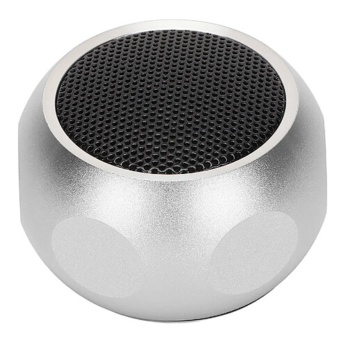 ComfortXL Mini haut-parleur bluetooth portable mignon, enceinte sans fil compacte avec dragonne pour la douche, le vélo, la voiture et les voyages - argent