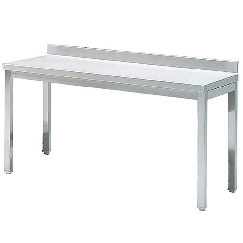 VIRTUS GROUP Table de Travail Inox avec Dosseret 1100 x 600 mm - Virtus