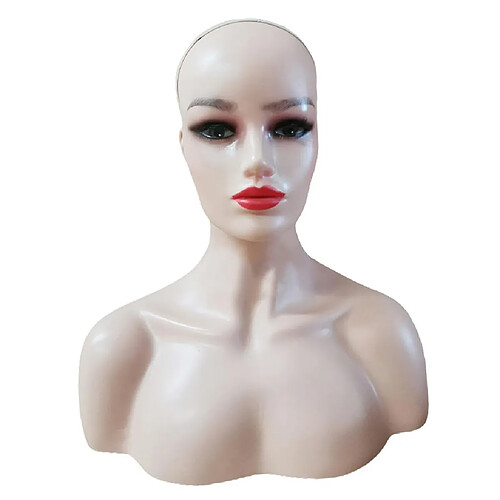 Mannequin Femme Mannequin Tête Modèle Perruque Lunettes Chapeau Présentoir Peau