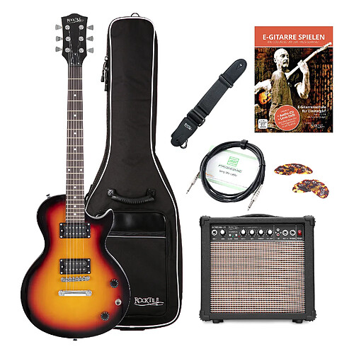 Rocktile L-100 SB Guitare Électrique Sunburst Starter SET