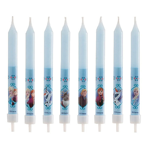 Bougies d'anniversaire Frozen 9 cm 12 pièces - Dekora