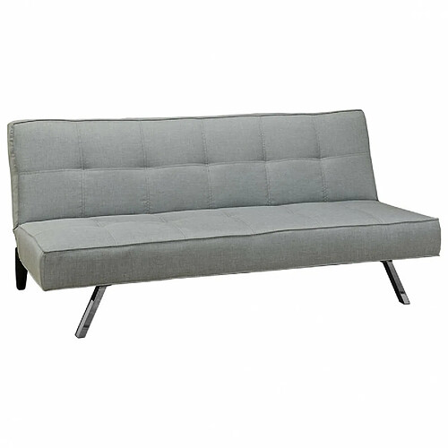 Meubletmoi Banquette canapé GRIS convertible 3 places - SOLVEIG I