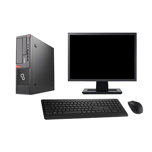 PC Fujitsu E720 E85+ DT Ecran 22" Intel G3220 RAM 16Go SSD 120Go Windows 10 Wifi · Occasion