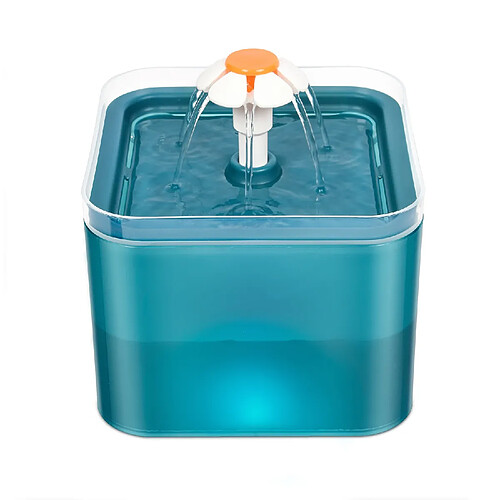 Universal Fontaine à eau pour chat entièrement automatique bol d'eau pour chien de compagnie distributeur d'eau pour chat silencieux distributeur d'eau automatique électrique USB | Fournitures d'alimentation pour chat (vert)