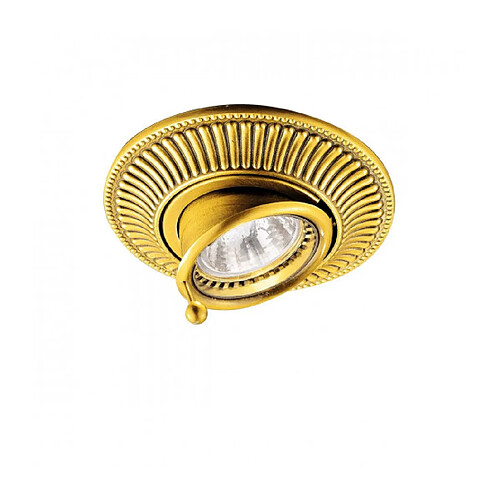 Luminaire Center Spot classique MILORD Or 24 Carats 1 ampoule Diamètre 12 Cm