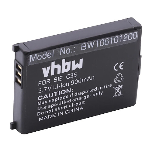 vhbw Li-Ion batterie 900mAh (3.7V) pour téléphone fixe sans fil Siemens M35, M35i, S35, S35i, M1, M1 Profesionel comme Siemens V30145-K1310-X12T.