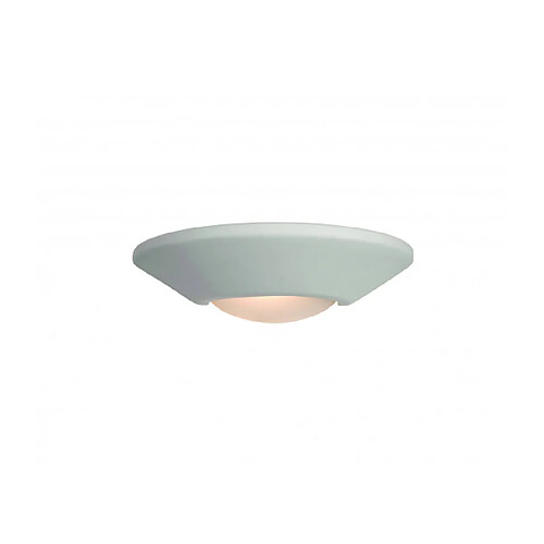 Luminaire Center Applique Ceramic 9 cm, plâtre et verre acide, 37 cm