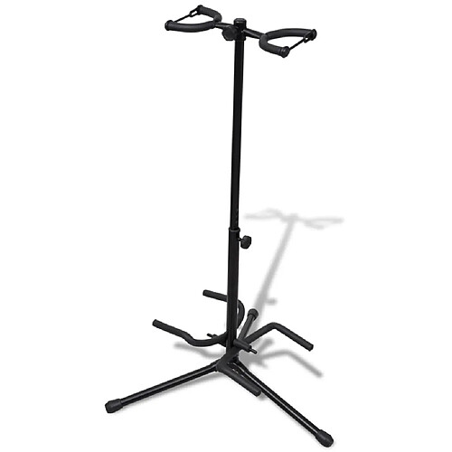 vidaXL Stand de double guitare pliable