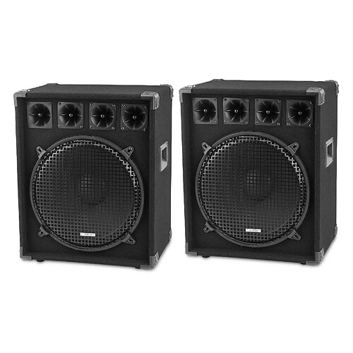 McGrey DJ-1522 Enceintes Party basement / DJ Paire 2 x 800W