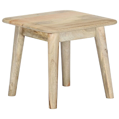 vidaXL Table basse 45x45x40 cm Bois de manguier massif