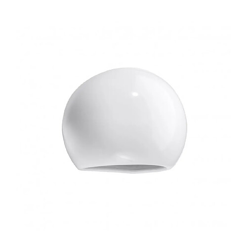 Luminaire Center Applique murale Globe Up Céramique blanc 1 ampoule 14,5cm