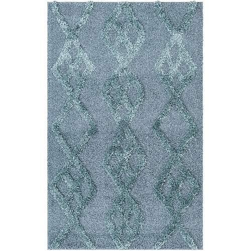 Hadorn Tapis shaggy 245x160 Bleu Thun Tribus