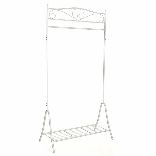 Portant/Penderie à vêtement Métal étendoir à Linge Hauterur 173cm Blanc HSR01W SONGMICS