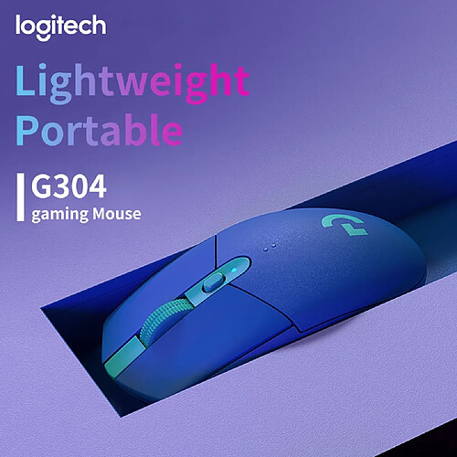 Universal Souris sans fil 2.4G Souris Ergonomique Hero Moteur 12000 (violet)