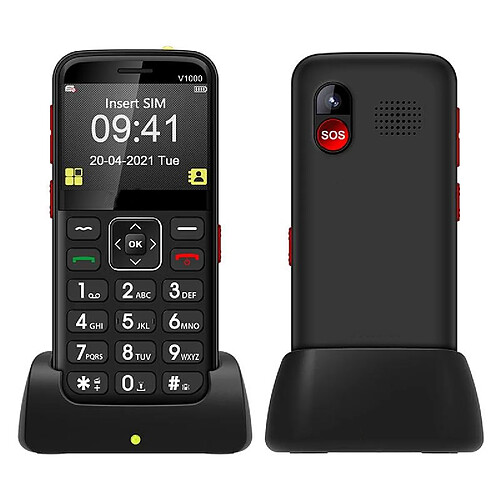 Yonis Téléphone Portable 4G Pour Seniors Avec Base