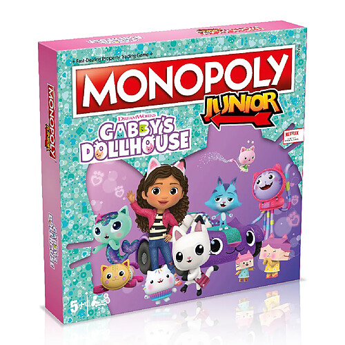 Winning Moves MONOPOLY JUNIOR - Gabby's Dollhouse (ANGLAIS)