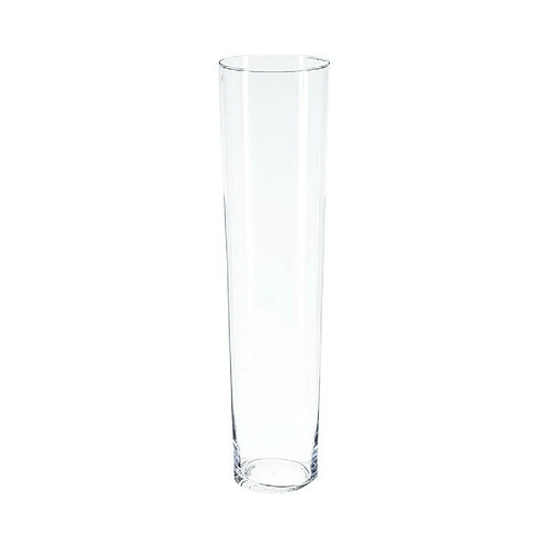 Vase Design Conique 70cm Transparent