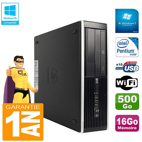 PC HP Compaq Pro 6300 SFF G630 RAM 16Go Disque 500Go Graveur DVD Wifi W7 · Occasion