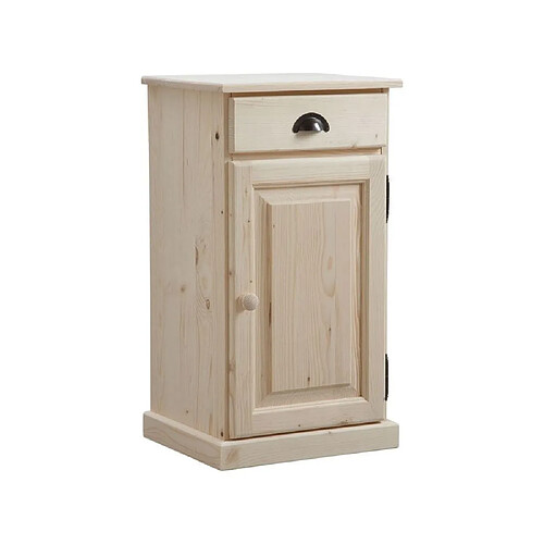 Aubry Gaspard Confiturier en bois brut 1 tiroir 1 porte