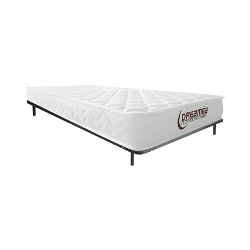 Vente-Unique Ensemble 90 x 190 cm cadre à lattes + matelas mémoire de forme ép.15cm - PELOPS de DREAMEA