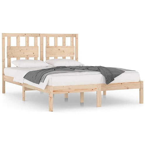 Maison Chic Lit Moderne Chambre - Cadre/structure de lit pour adulte bois de pin massif 180x200 cm super king -MN25902