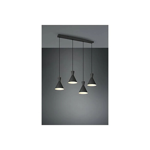 TRIO LIGHTING Suspensions Enzo Noir mat 4x28W E14