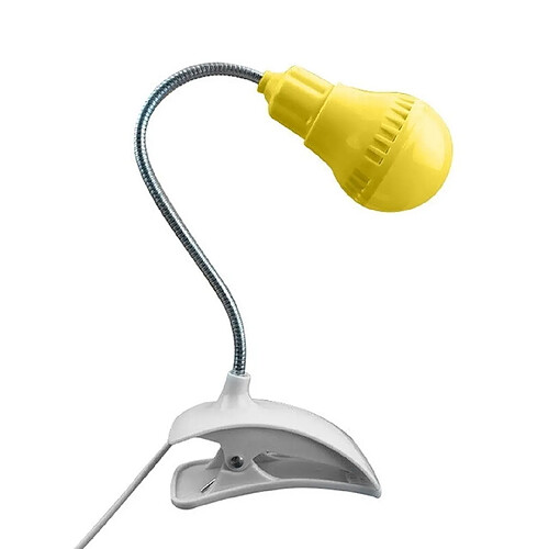 Wewoo Lampe de bureau de lecture avec pince USB pour protection des yeux créative jaune