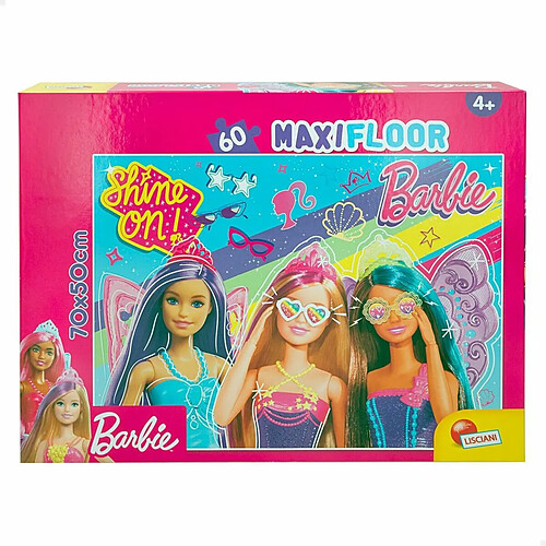 Puzzle Barbie MaxiFloor 60 Pièces 70 x 1,5 x 50 cm