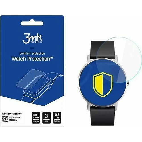 3MK Lot de 3 Films de Protection de Montre Withings Steel HR - Arc