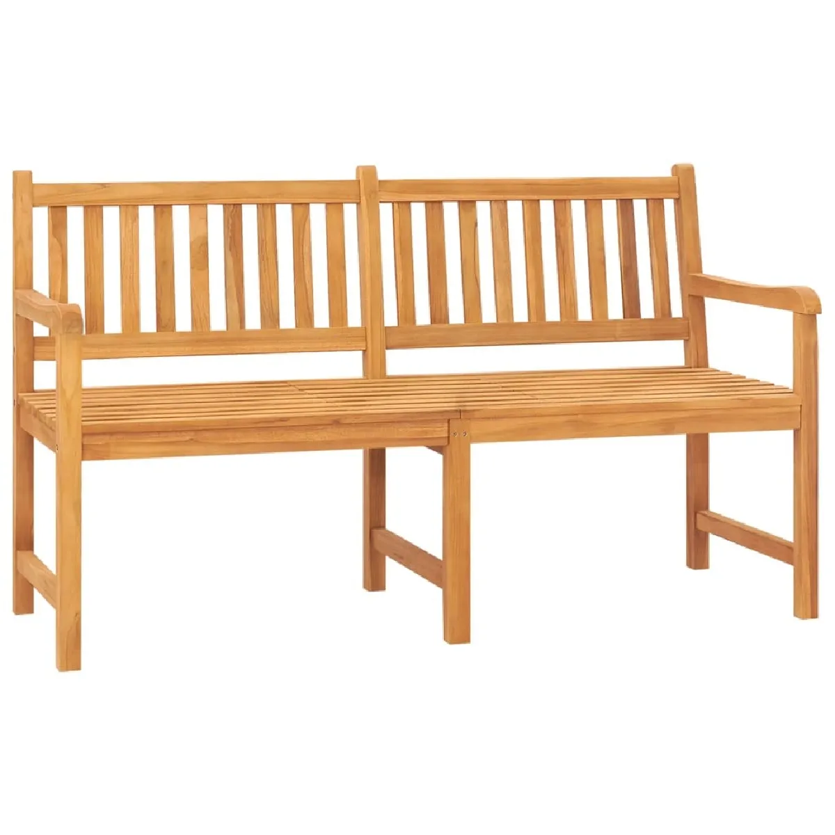 Maison Chic Banc de jardin | Banquette de jardin 3 places | Chaise Relax avec table 150 cm Bois de teck massif -MN78139