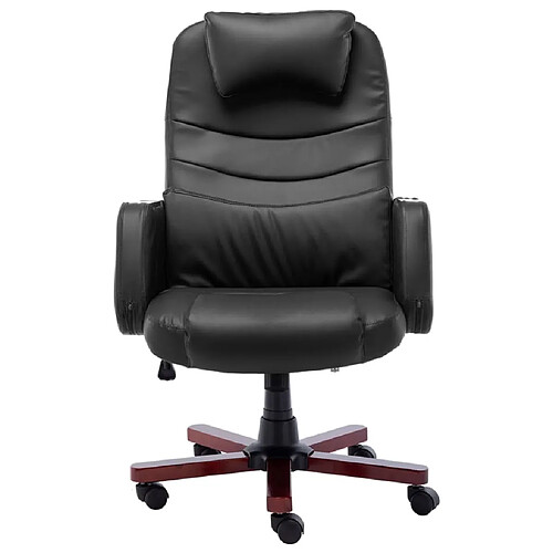 Maison Chic Chaise Gaming | Chaise de bureau Ergonomique Fauteuil Noir Similicuir -GKD17724