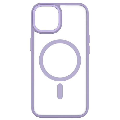 QDOS Coque pour iPhone 14 Hybrid Soft avec Snap Compatible MagSafe Lavande