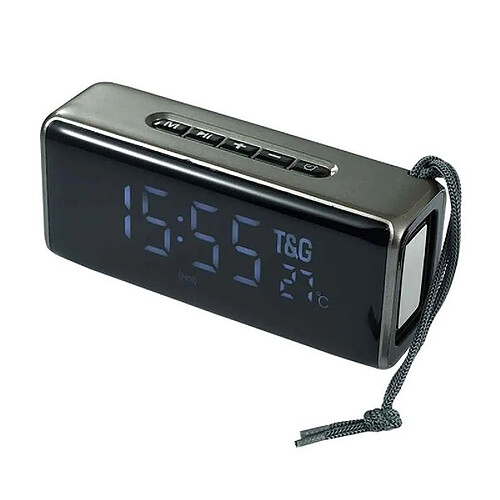 Yonis Enceinte Bluetooth Multifonction Alarme Horloge FM MP3e