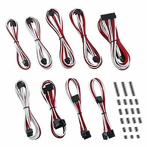 1Control Kit de câbles modulaires CableMod pour alimentations Corsair (Noir/Rouge)