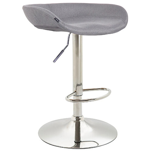 Non Tabouret de bar Anaheim tissu chromé