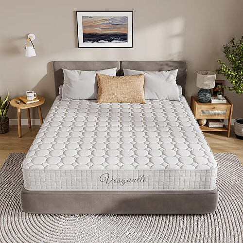 Vesgantti Hybrid Matelas 90x200cm,Confort 7 Zones