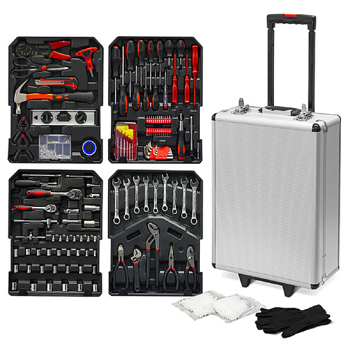 Trolley multi outils 820pcs avec poignée téléscopique - Constructor