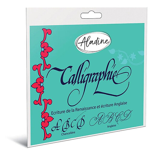 AladinE Cahier de calligraphie anglaise sur cartes