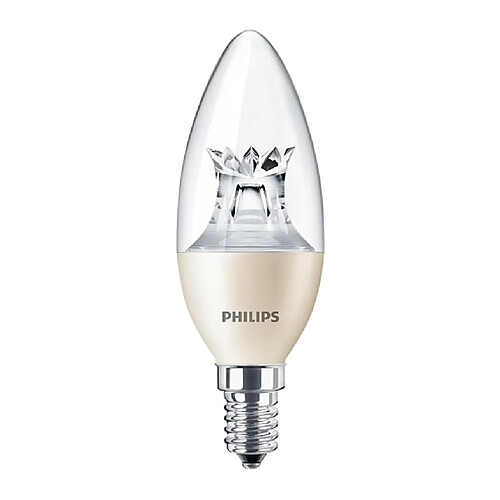 ampoule à led - philips master ledcandle - e14 - 4w - 2700k - b38- claire