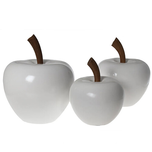 Figurine Décorative Alexandra House Living Blanc Céramique Pomme 25 x 35 cm