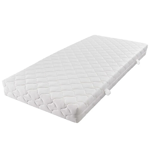 vidaXL Matelas avec housse lavable 200 x 140 x 17 cm