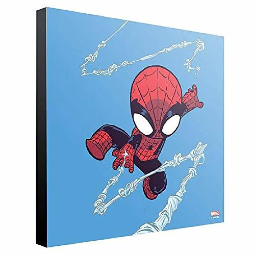 Semic Marvel Wooden Wall Art Spider-Man by Skottie Young 30 x 30 cm Posters