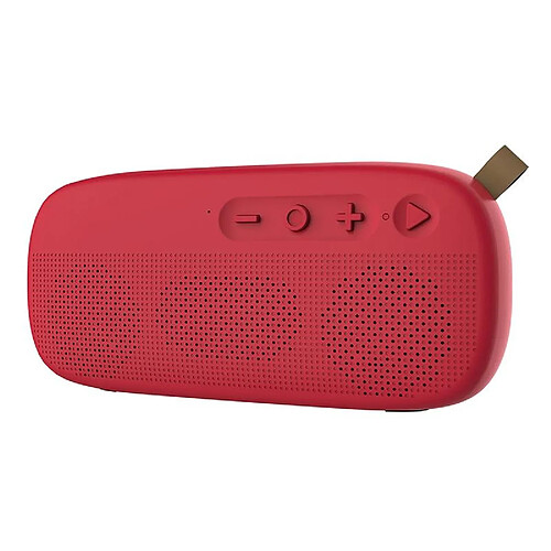 Yonis Enceinte Bluetooth TWS Étanche Avec Boucle Cuir