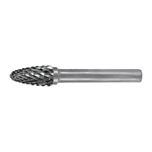 PROMAT Fraise sur tige RBF D.8mm Tête-L.18mm Arbre-D.6mm HM -Croix T