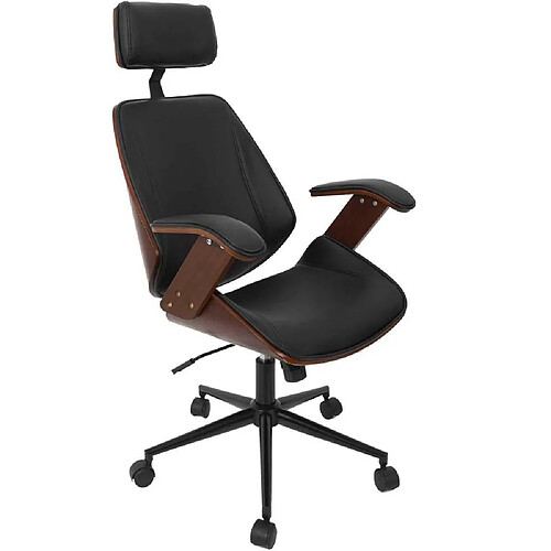 The Home Deco Factory Fauteuil de bureau réglable en hauteur Dean.